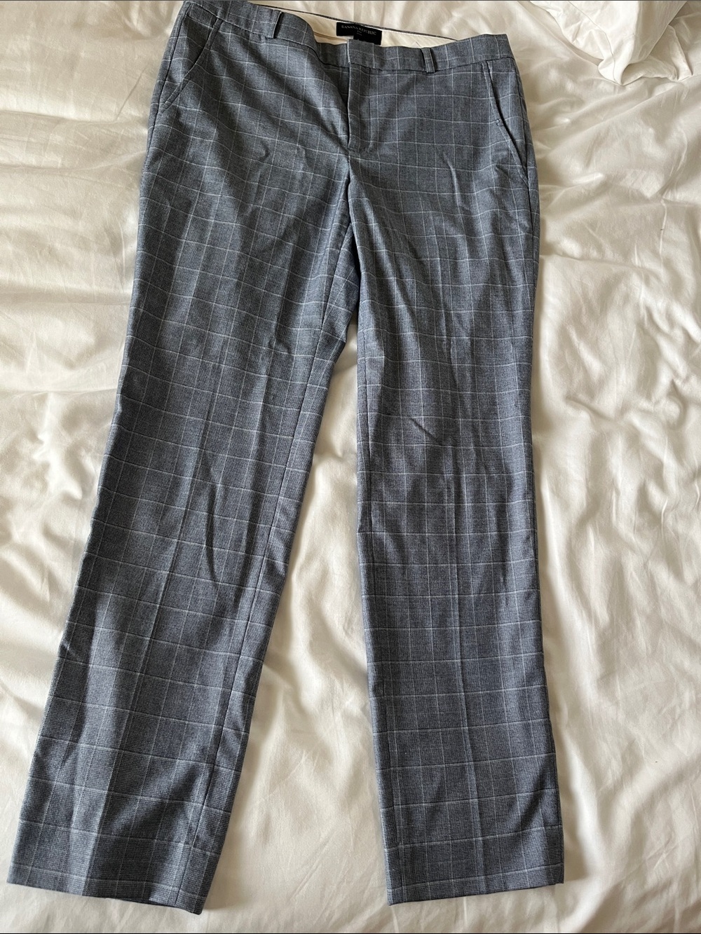Gray Windowpane women’s Dress Pants